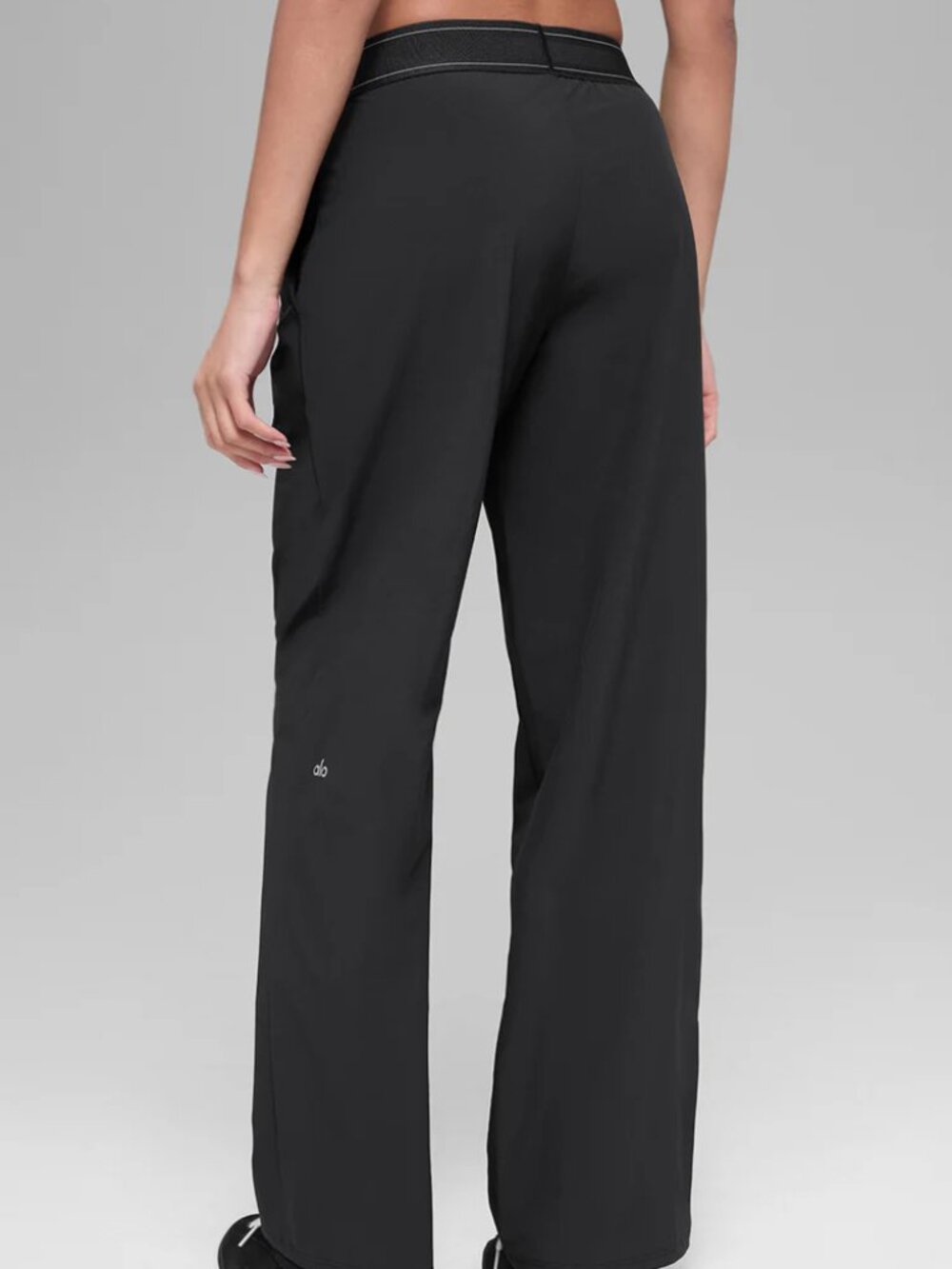 🧇ALO Yoga Suit Up Trouser Black (Regular)🥓Chic Wide Leg Everyday Pants - Picture 8 of 9